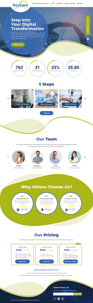 Web Design par pb pour Revcurv | Design : #32110151