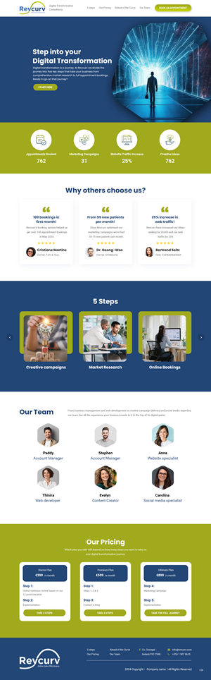 Web Design par pb pour Revcurv | Design : #32110152