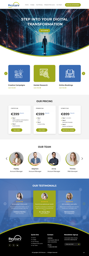 Web Design par pb pour Revcurv | Design : #32110154