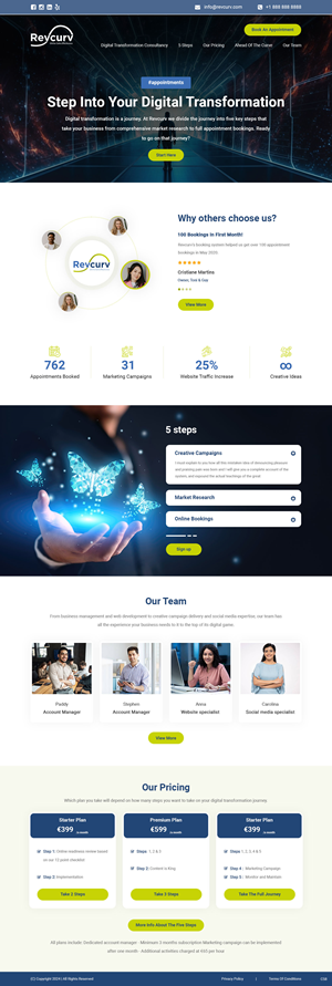 Web Design par pb pour Revcurv | Design : #32110158