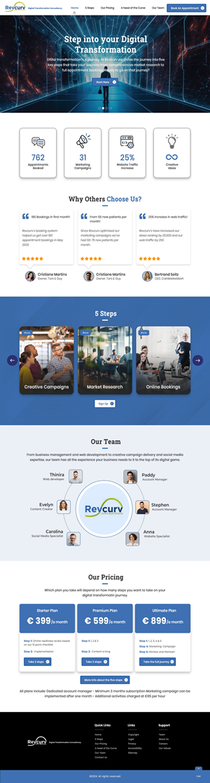 Web Design par pb pour Revcurv | Design : #32117286