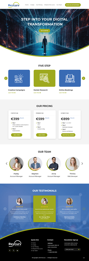 Web Design par pb pour Revcurv | Design : #32117288