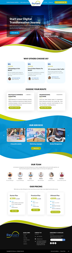 Web Design par pb pour Revcurv | Design : #32241173