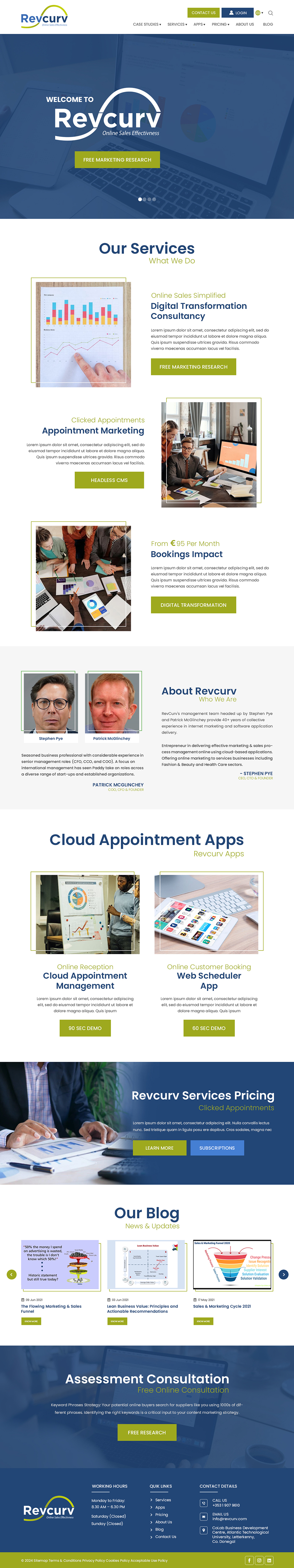 Web Design by Creations Box 2015 for Revcurv | Design #32121904