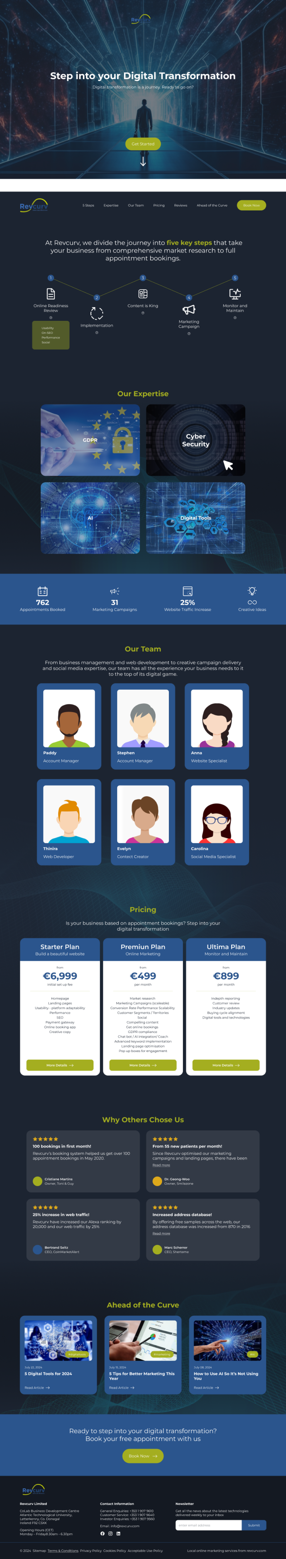 Web Design par Taufik H pour Revcurv | Design #32125264