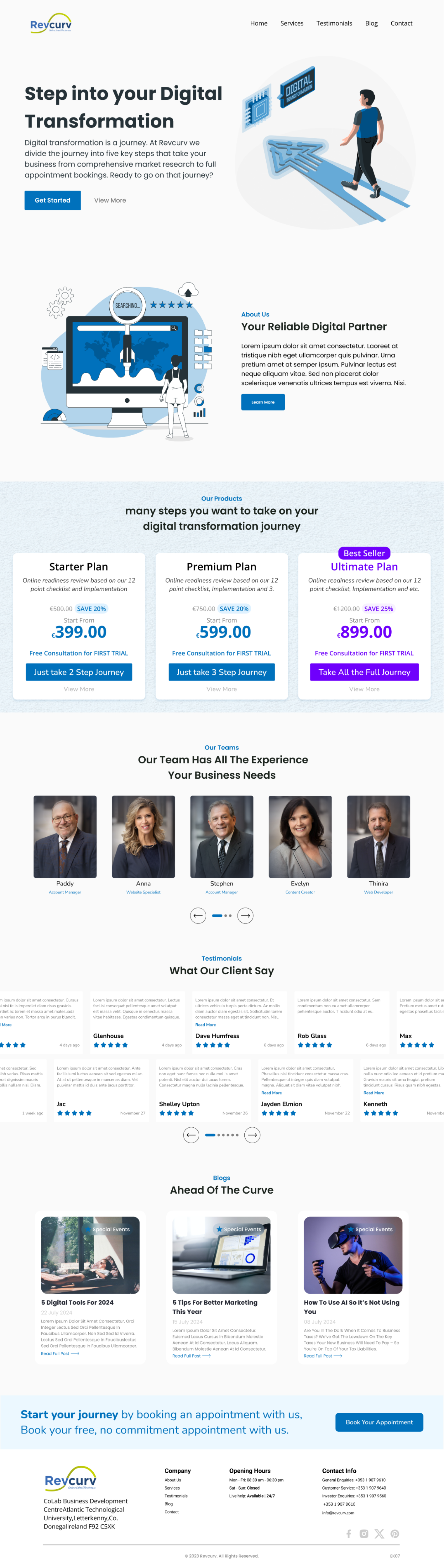 Web Design by Taufik H for Revcurv | Design #32125283