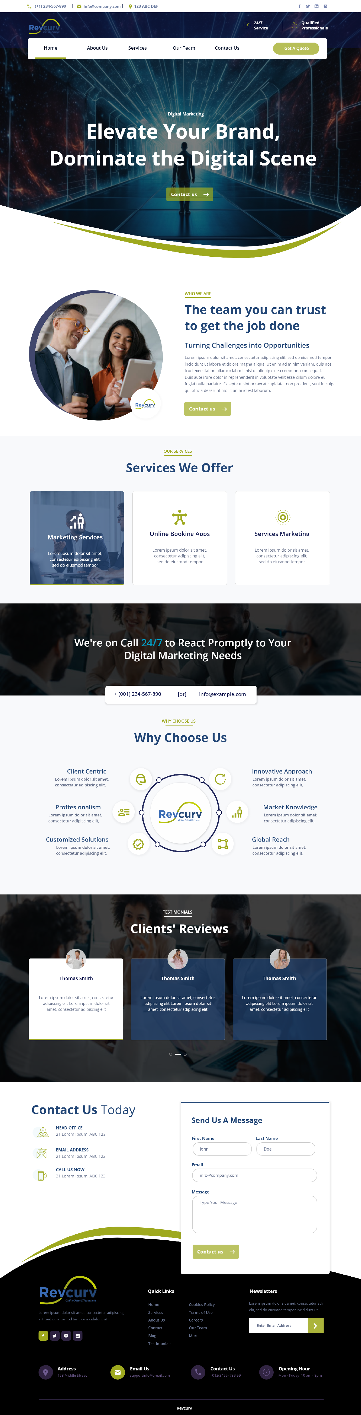 Web Design by Andrew Asiimwe for Revcurv | Design #32118138