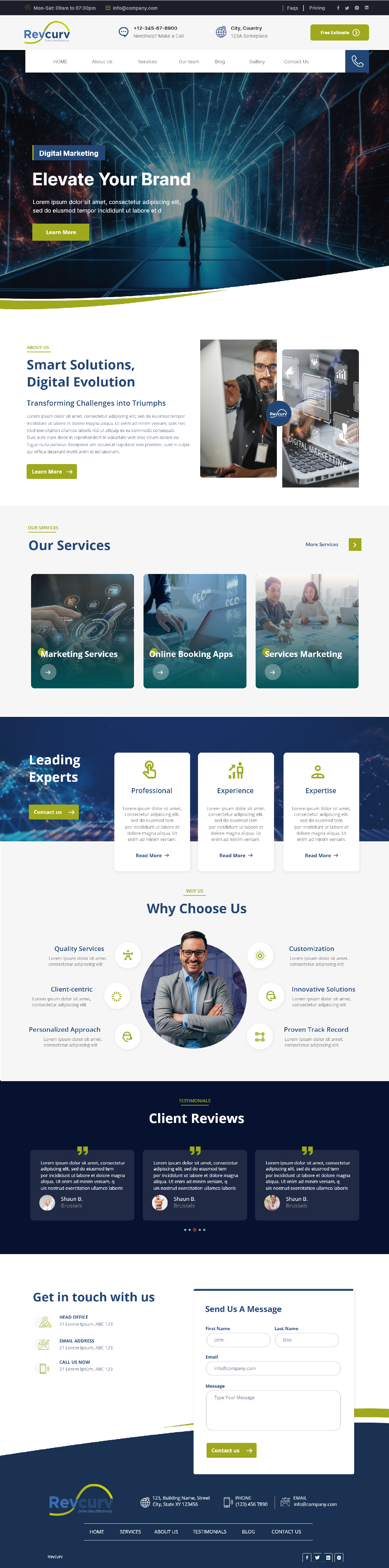 Web-Design von Andrew Asiimwe für Revcurv | Design #32118141