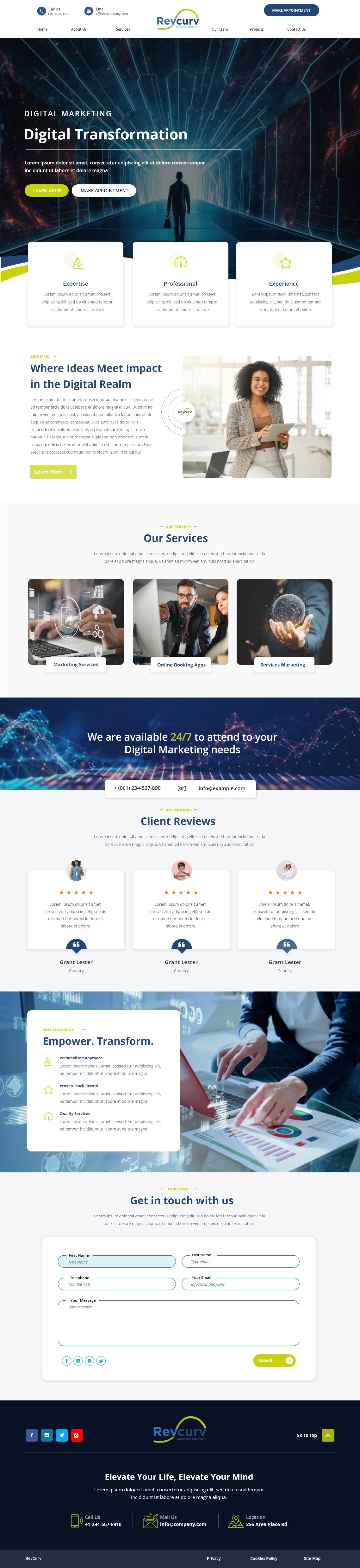 Web Design by Andrew Asiimwe for Revcurv | Design #32118432