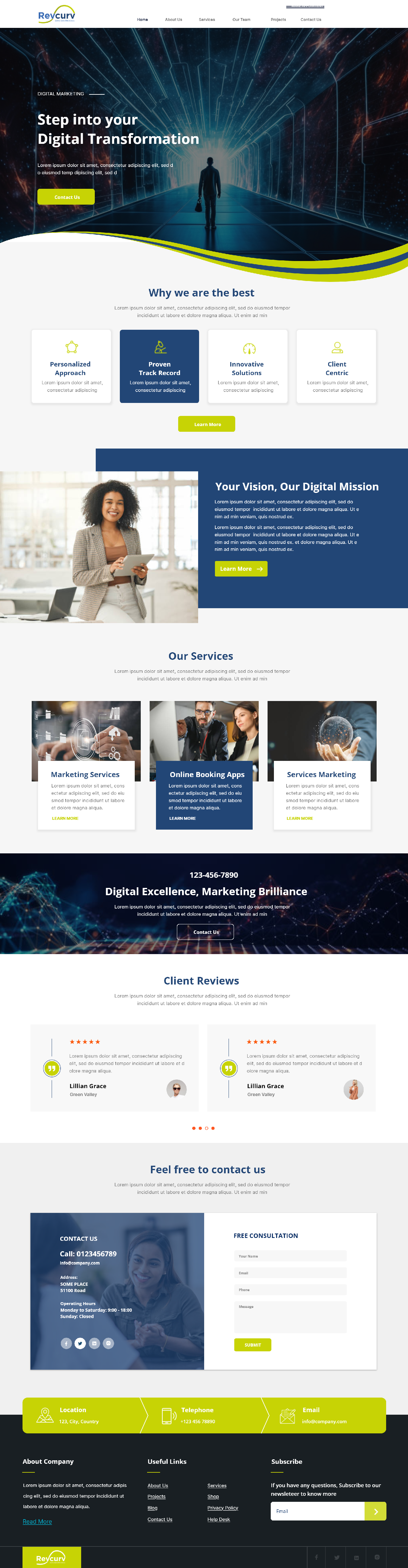 Web Design by Andrew Asiimwe for Revcurv | Design #32118433