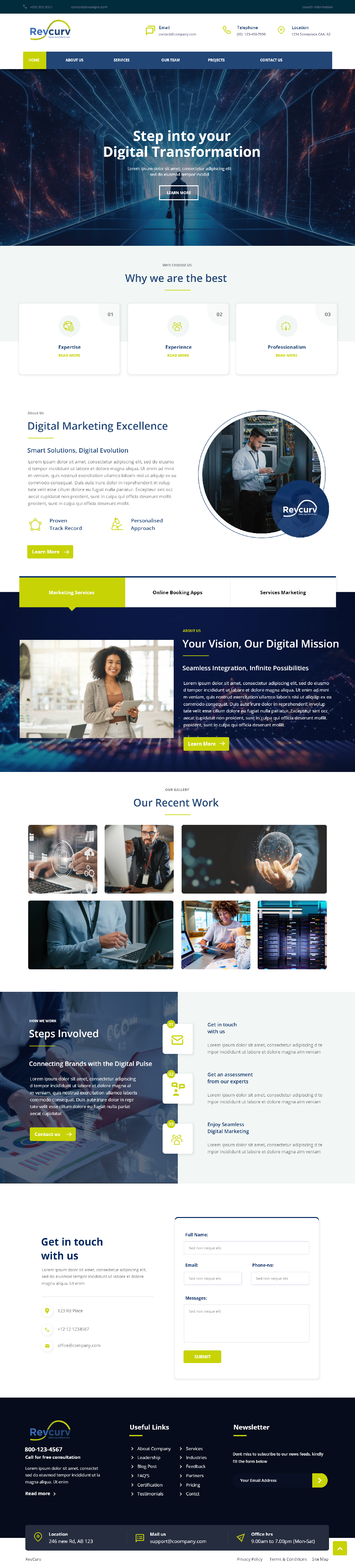 Web Design by Andrew Asiimwe for Revcurv | Design #32118435