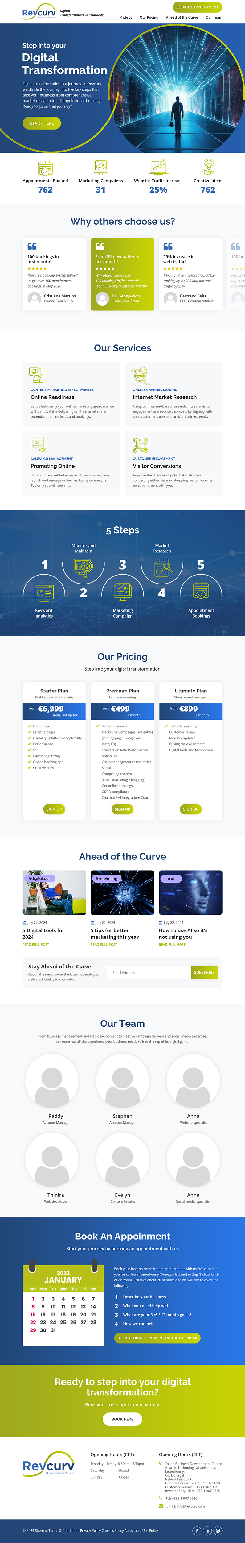 Web Design by Starlyn DS for Revcurv | Design #32107578