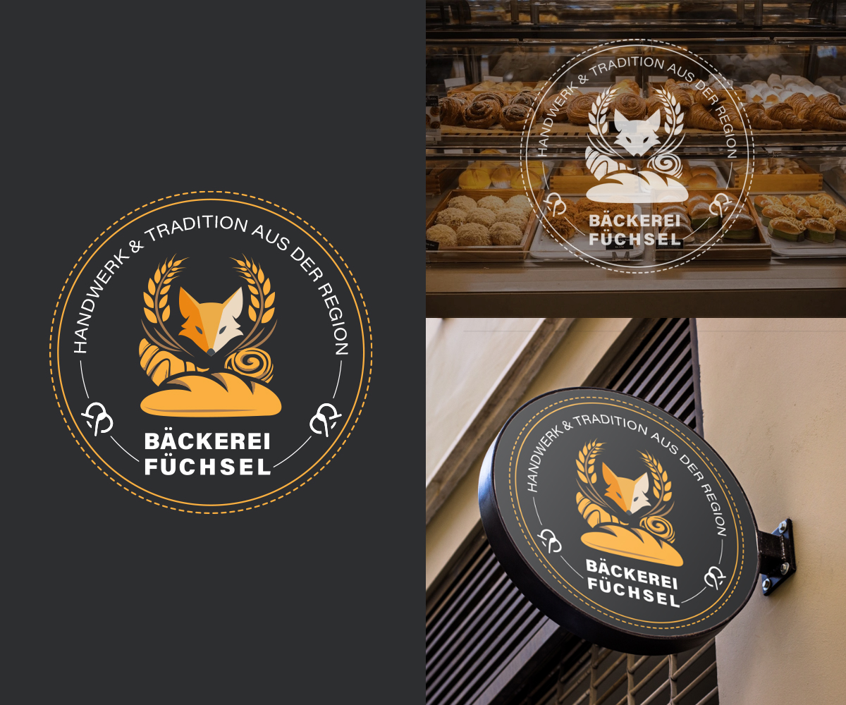 Logo Design by Alf Mozara for Bäckerei & Konditorei Füchsel | Design #32154413