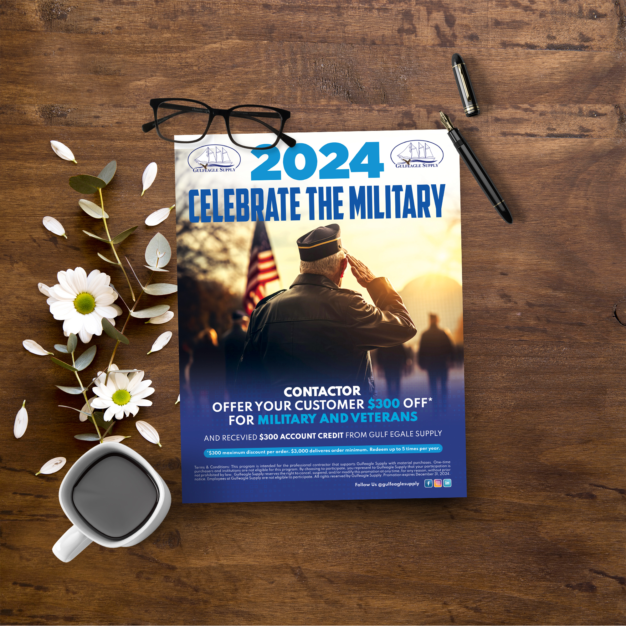Flyer Design by Sun Creative for gulf eagle company | Design #32100637