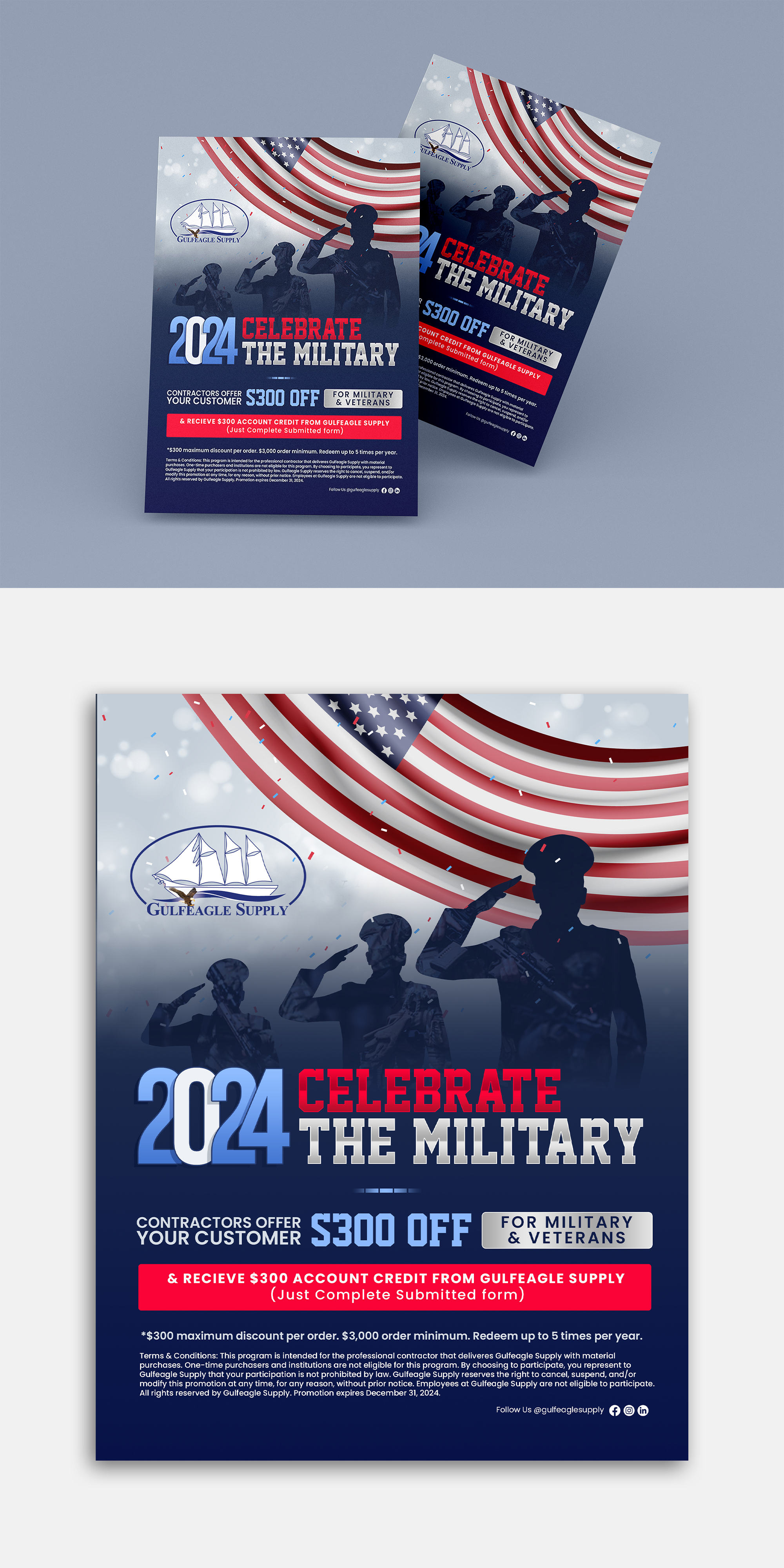 Diseño de Flyer por debdesign para gulf eagle company | Diseño #32098564