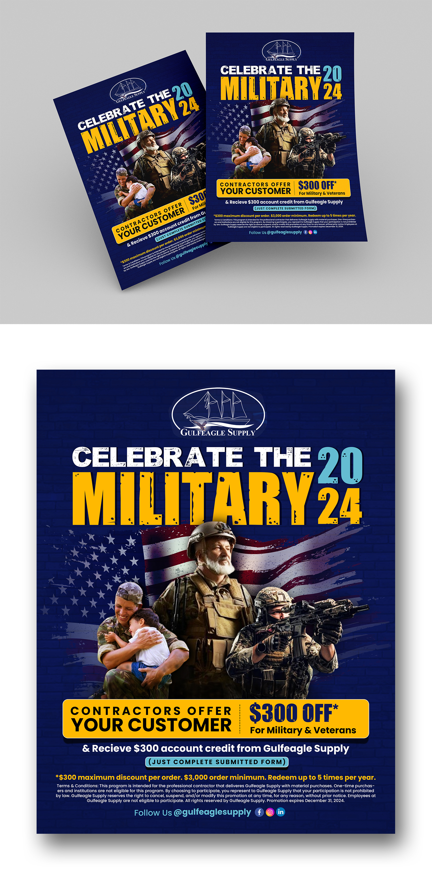 Flyer Design by debdesign for gulf eagle company | Design #32098625