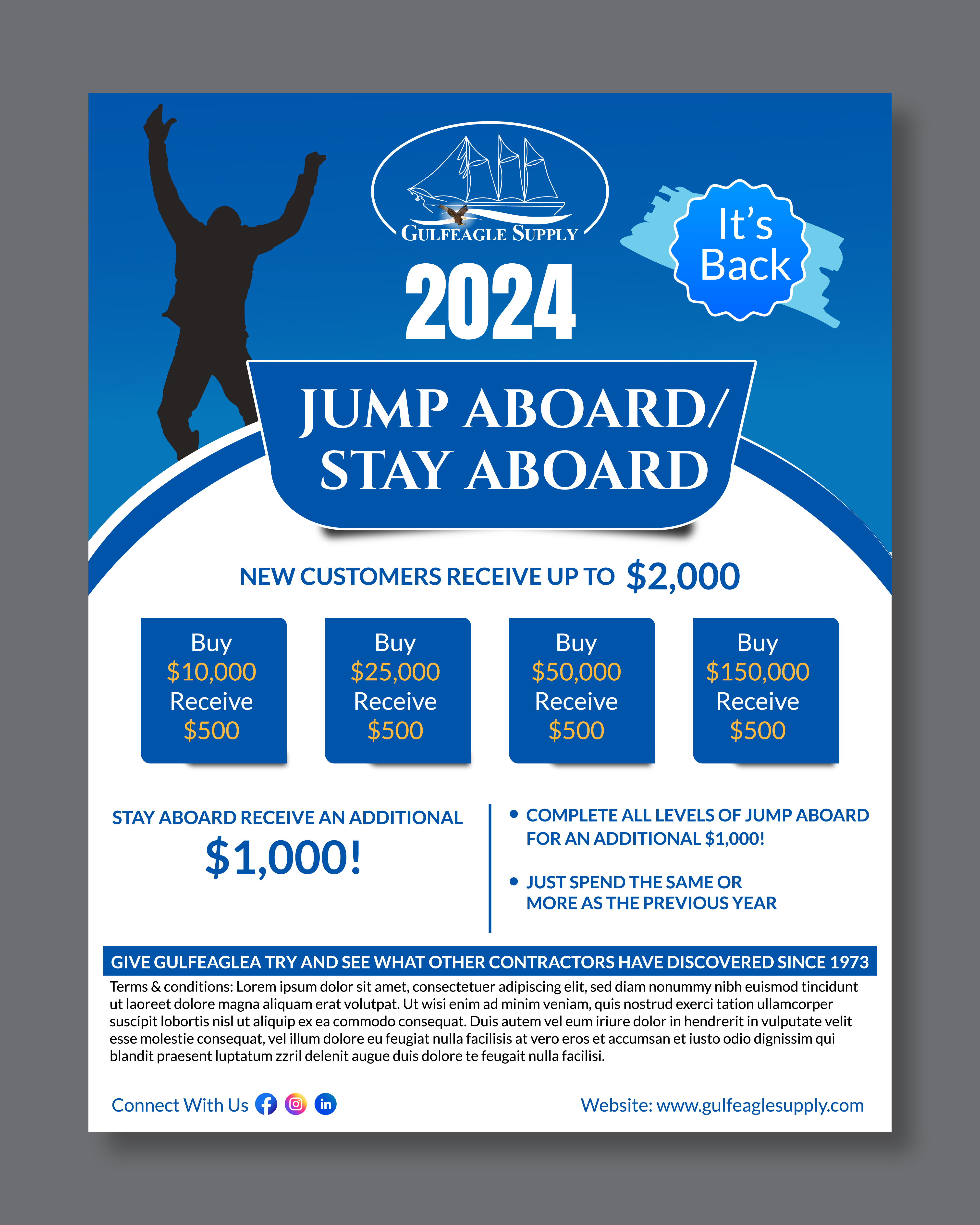 Flyer Design by Rifu Graphics for gulf eagle company | Design #32099794