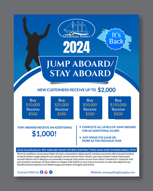 Flyer Design by Rifu Graphics for gulf eagle company | Design: #32099794