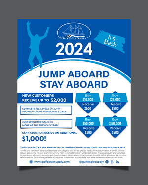 Flyer Design by Rifu Graphics for gulf eagle company | Design: #32101736