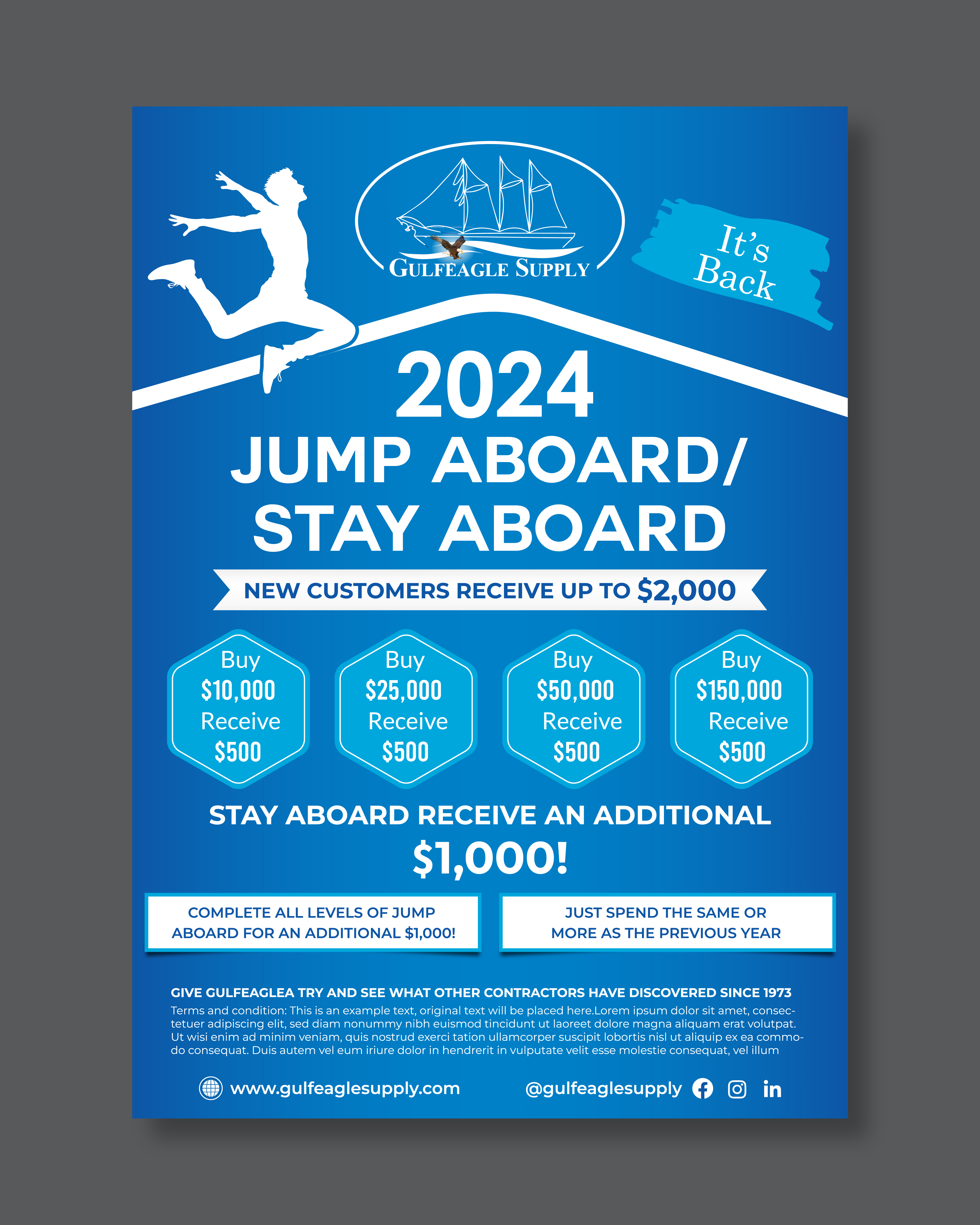 Flyer Design by Rifu Graphics for gulf eagle company | Design #32103000