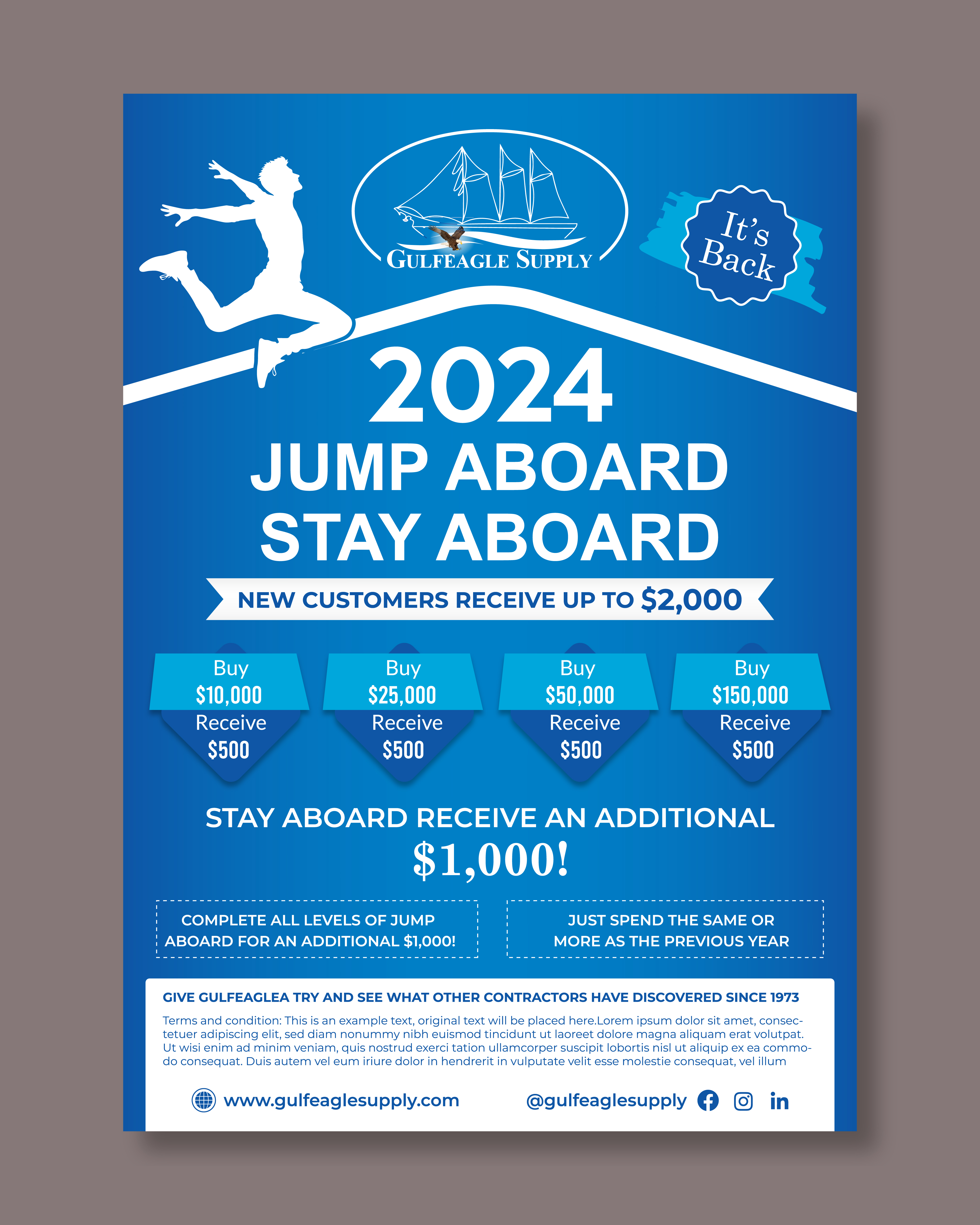 Flyer Design by Rifu Graphics for gulf eagle company | Design #32103132