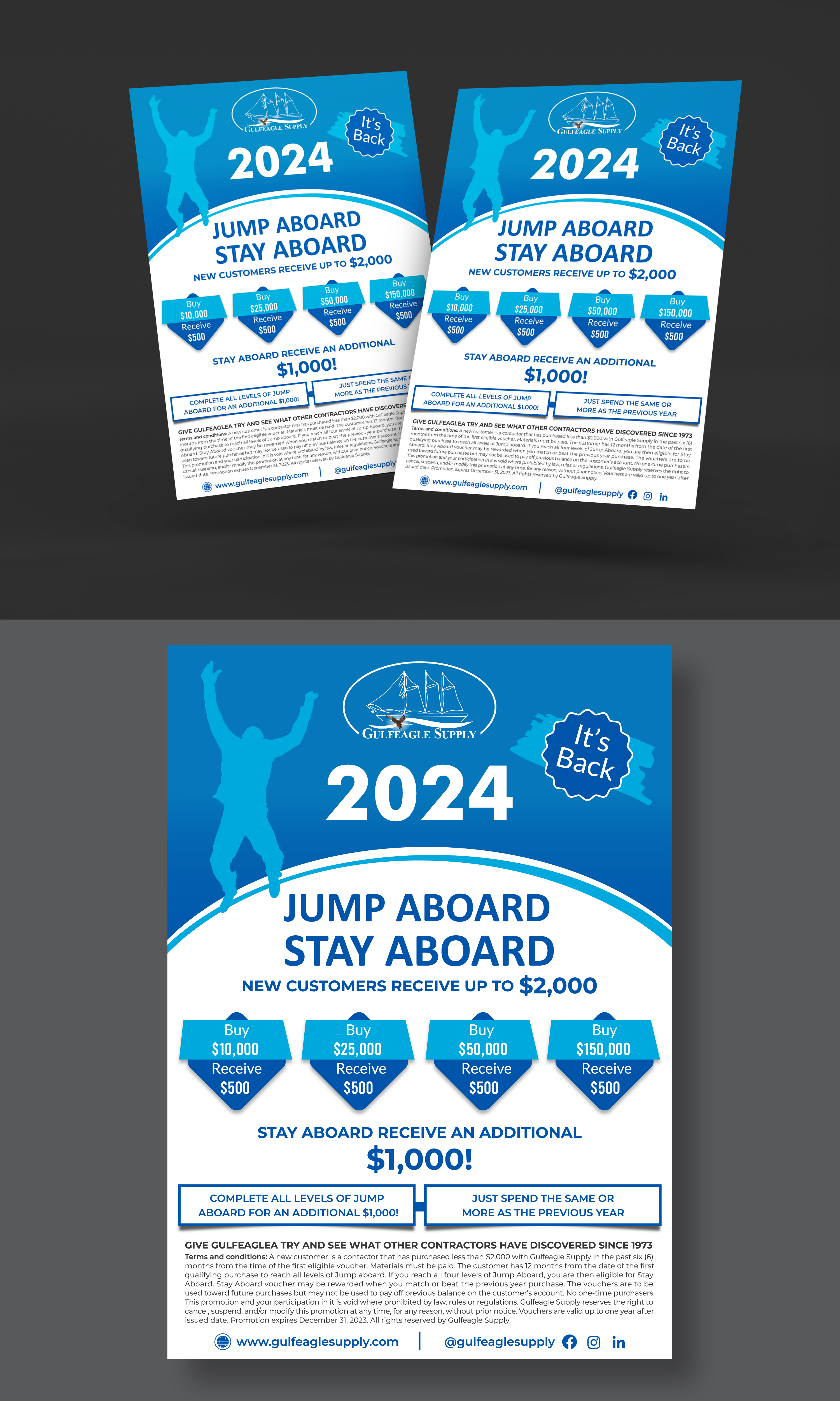 Flyer Design by Rifu Graphics for gulf eagle company | Design #32105343