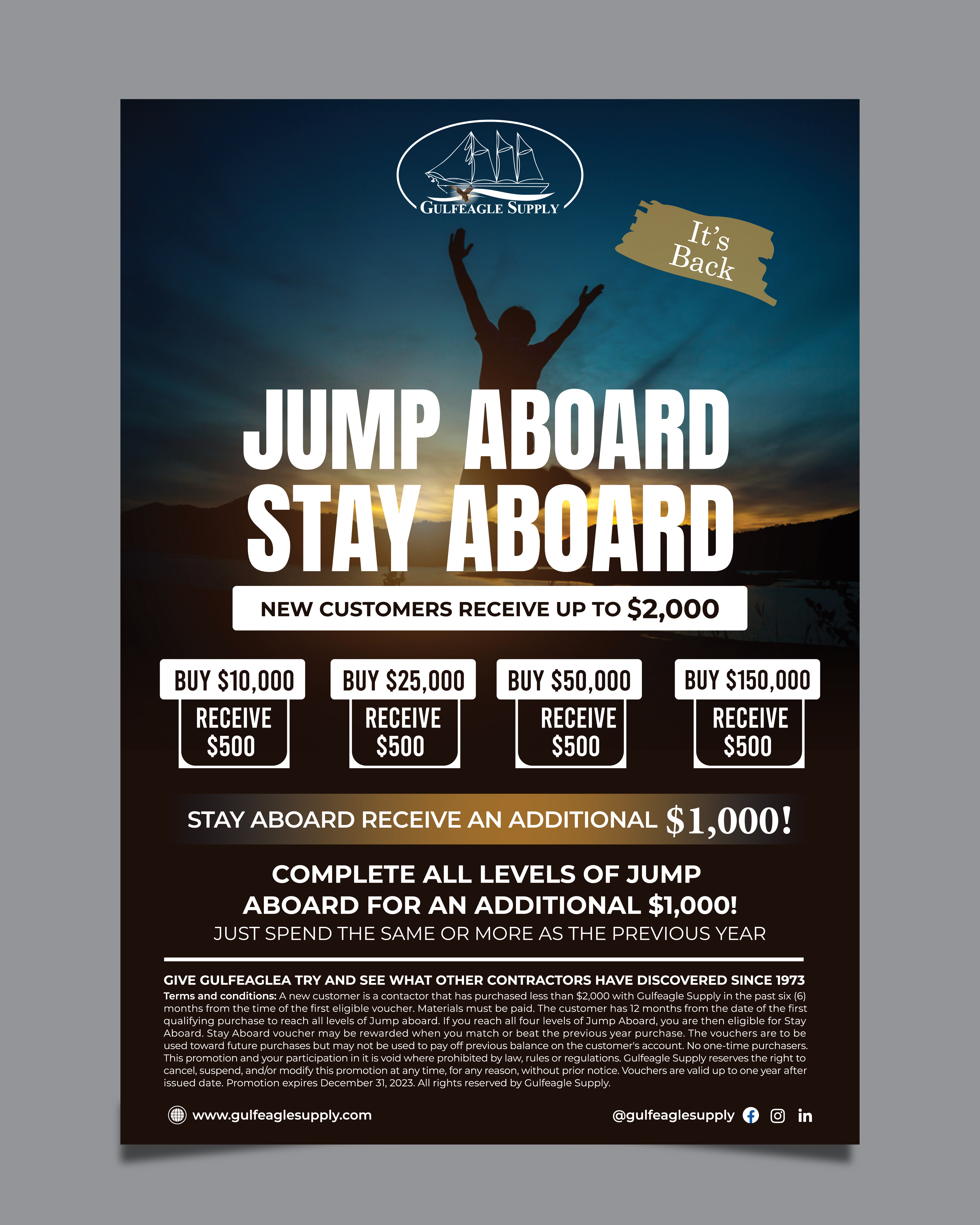 Diseño de Flyer por Rifu Graphics para gulf eagle company | Diseño #32114538