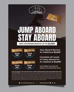 Flyer Design by Rifu Graphics for gulf eagle company | Design: #32114941