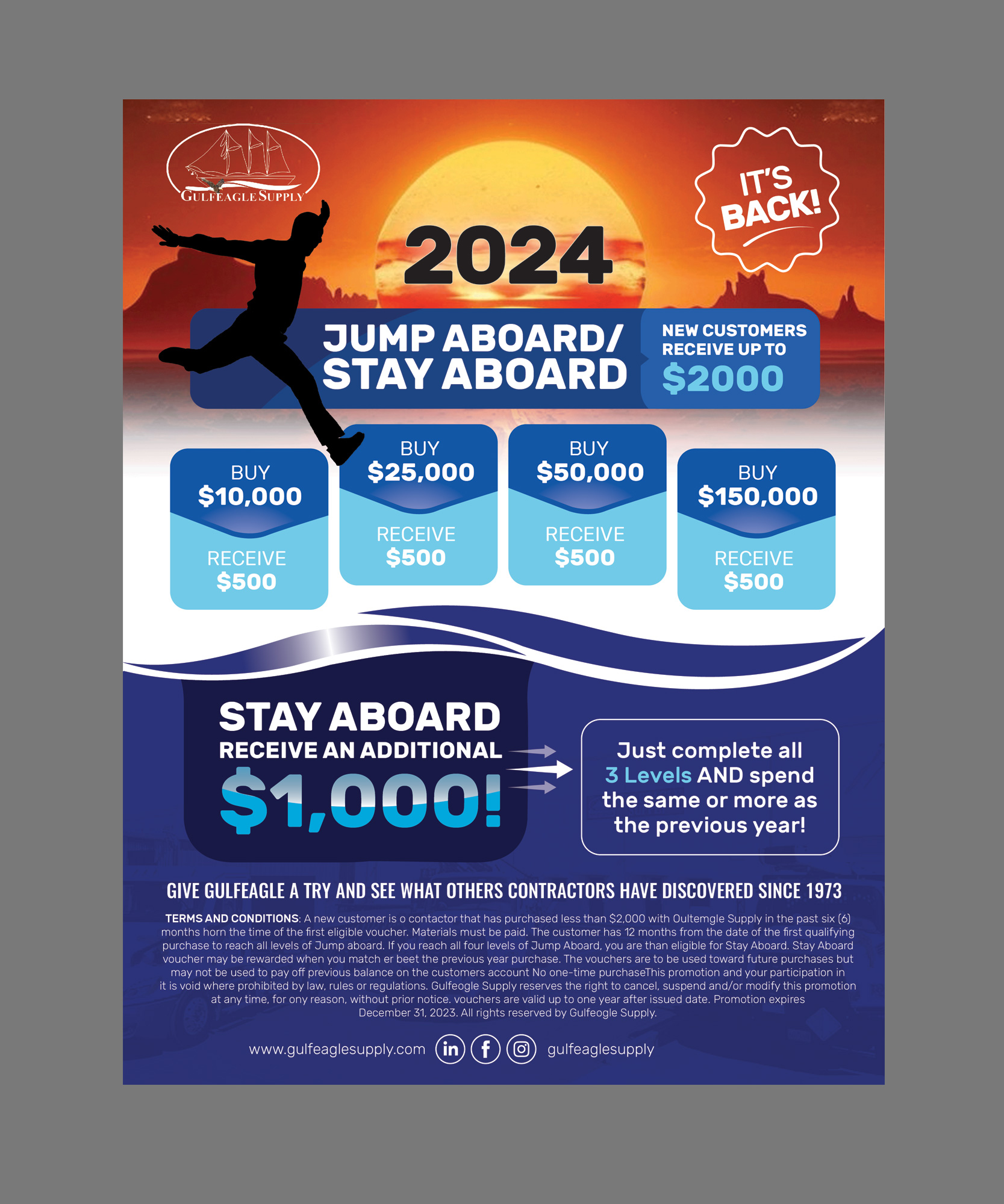 Flyer Design by Stan$oul for gulf eagle company | Design #32175863