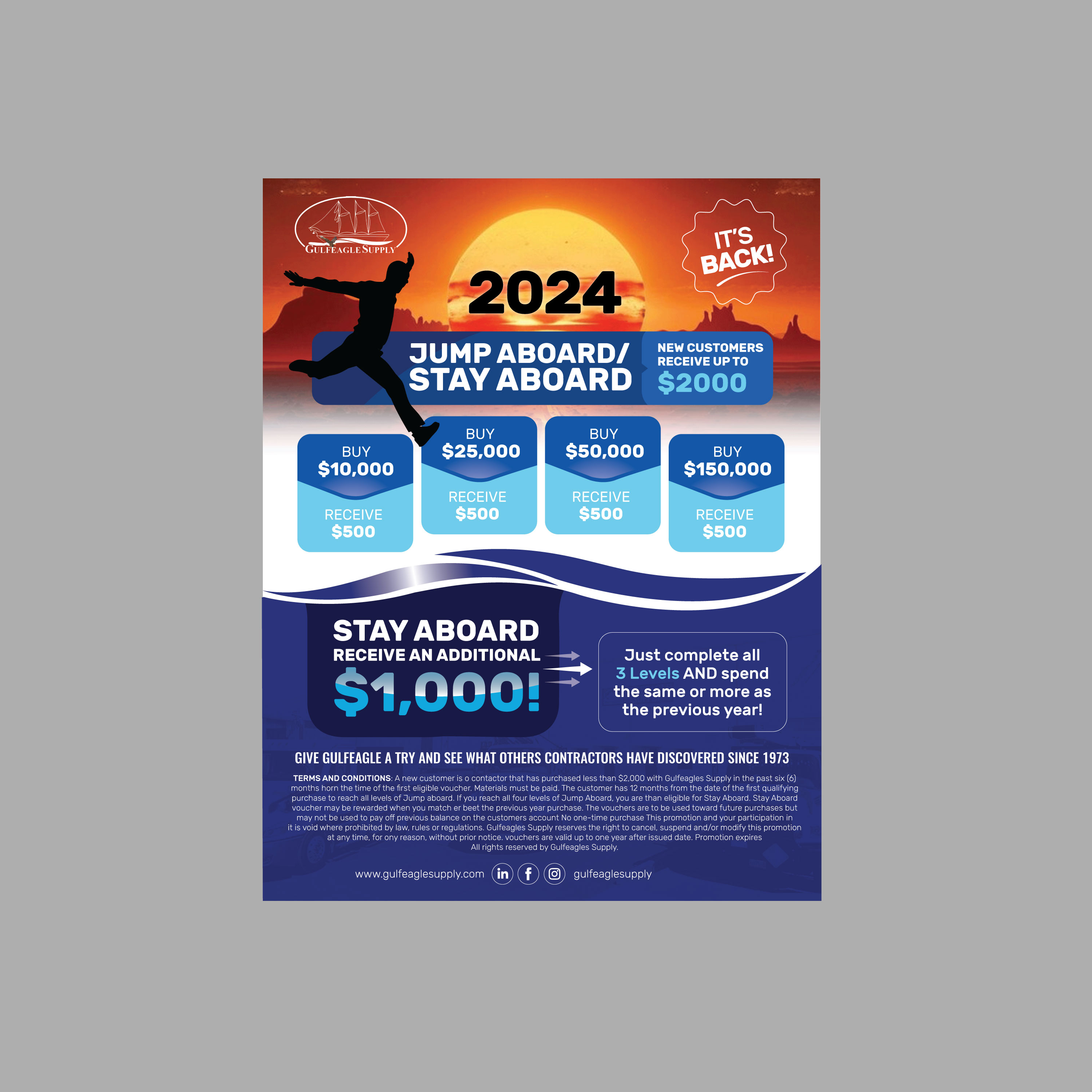 Flyer Design by Stan$oul for gulf eagle company | Design #32187871