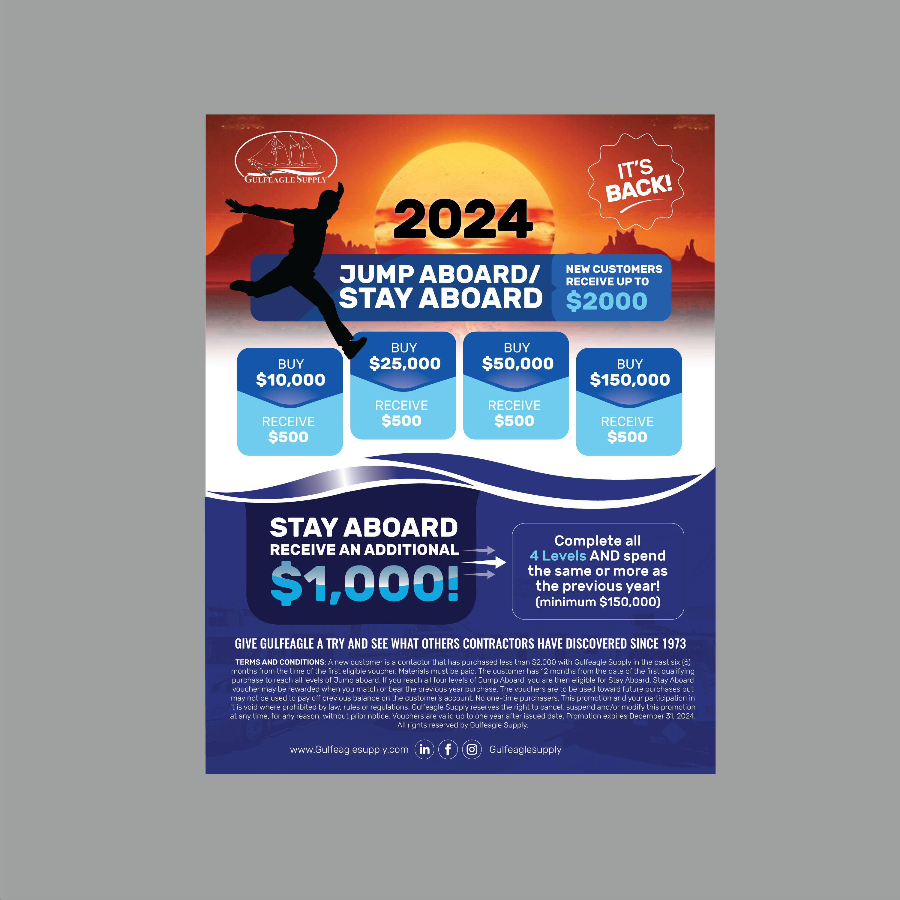 Diseño de Flyer por Stan$oul para gulf eagle company | Diseño #32290991