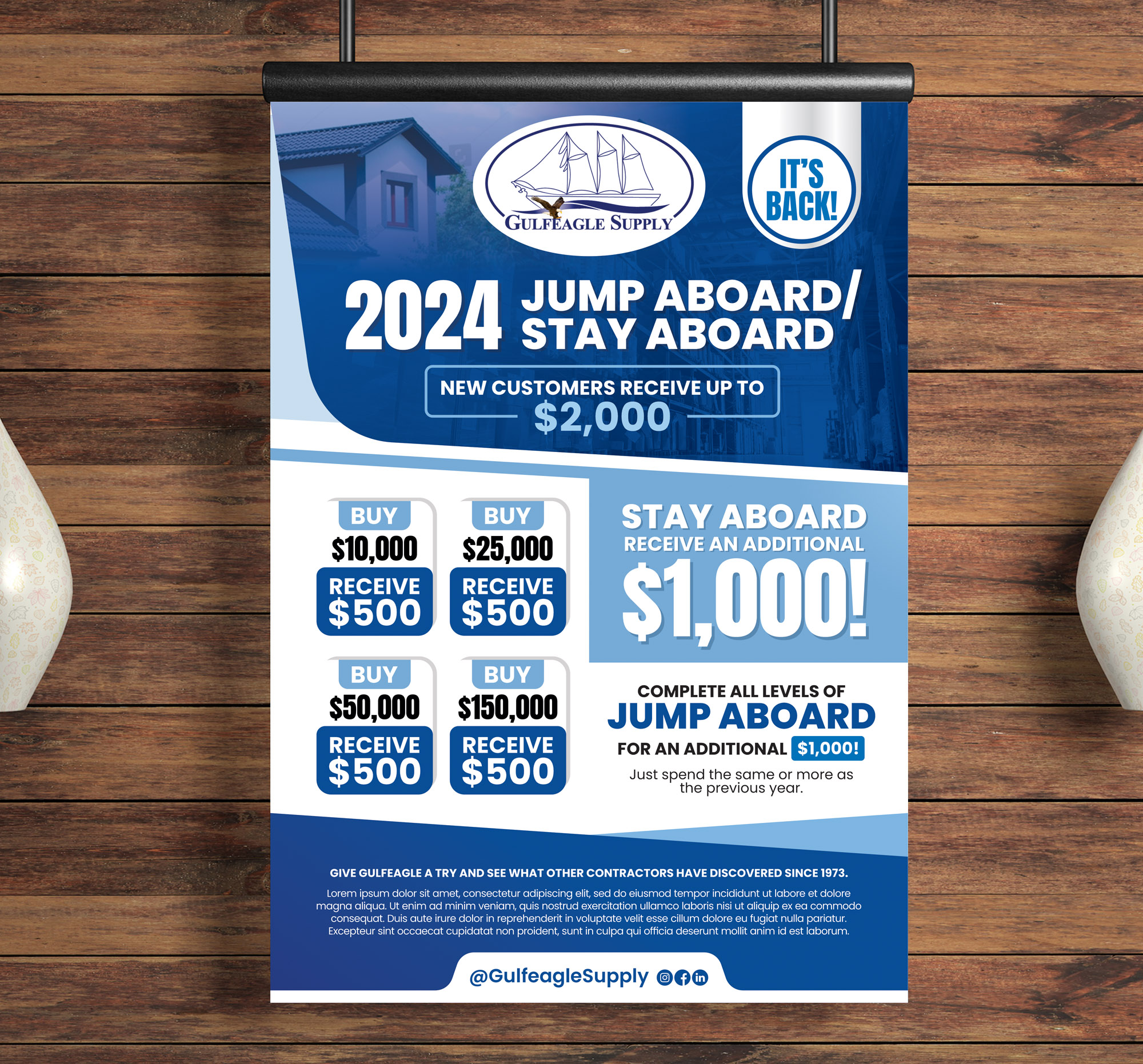 Flyer Design by Dzhafir for gulf eagle company | Design #32102943