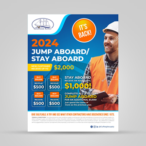 Diseño de Flyer por Dzhafir para gulf eagle company | Diseño: #32102955