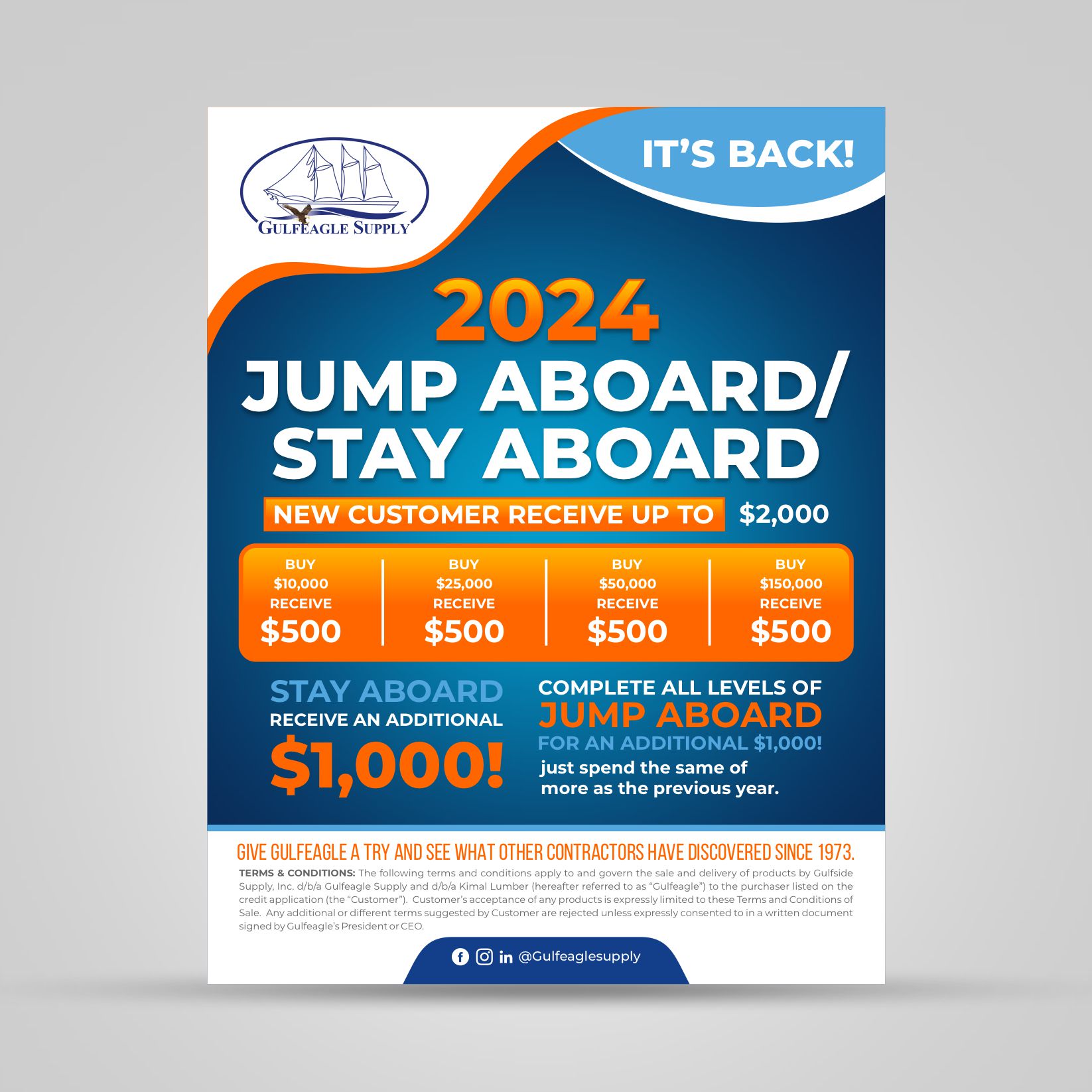Flyer Design by Dzhafir for gulf eagle company | Design #32102956