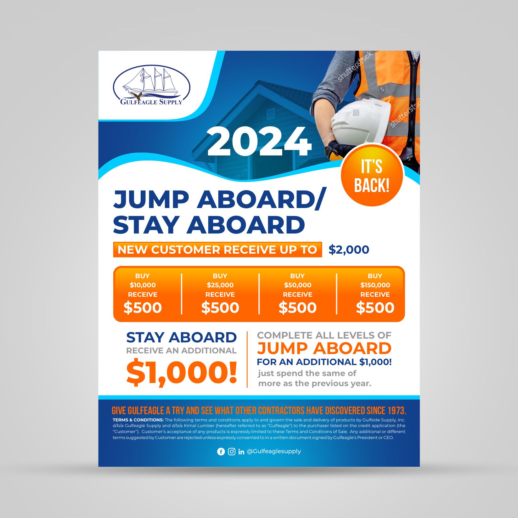 Flyer Design by Dzhafir for gulf eagle company | Design #32102957