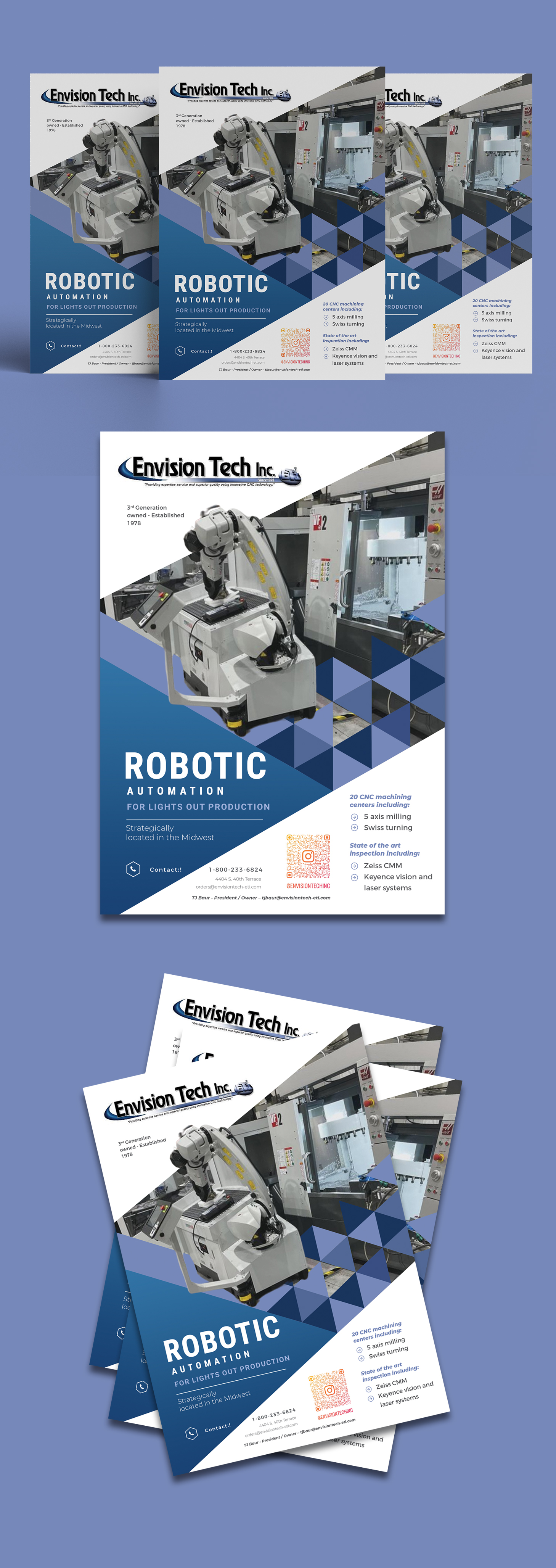 Flyer Design by Osama Soliman for Envision Tech Inc | Design #32111621