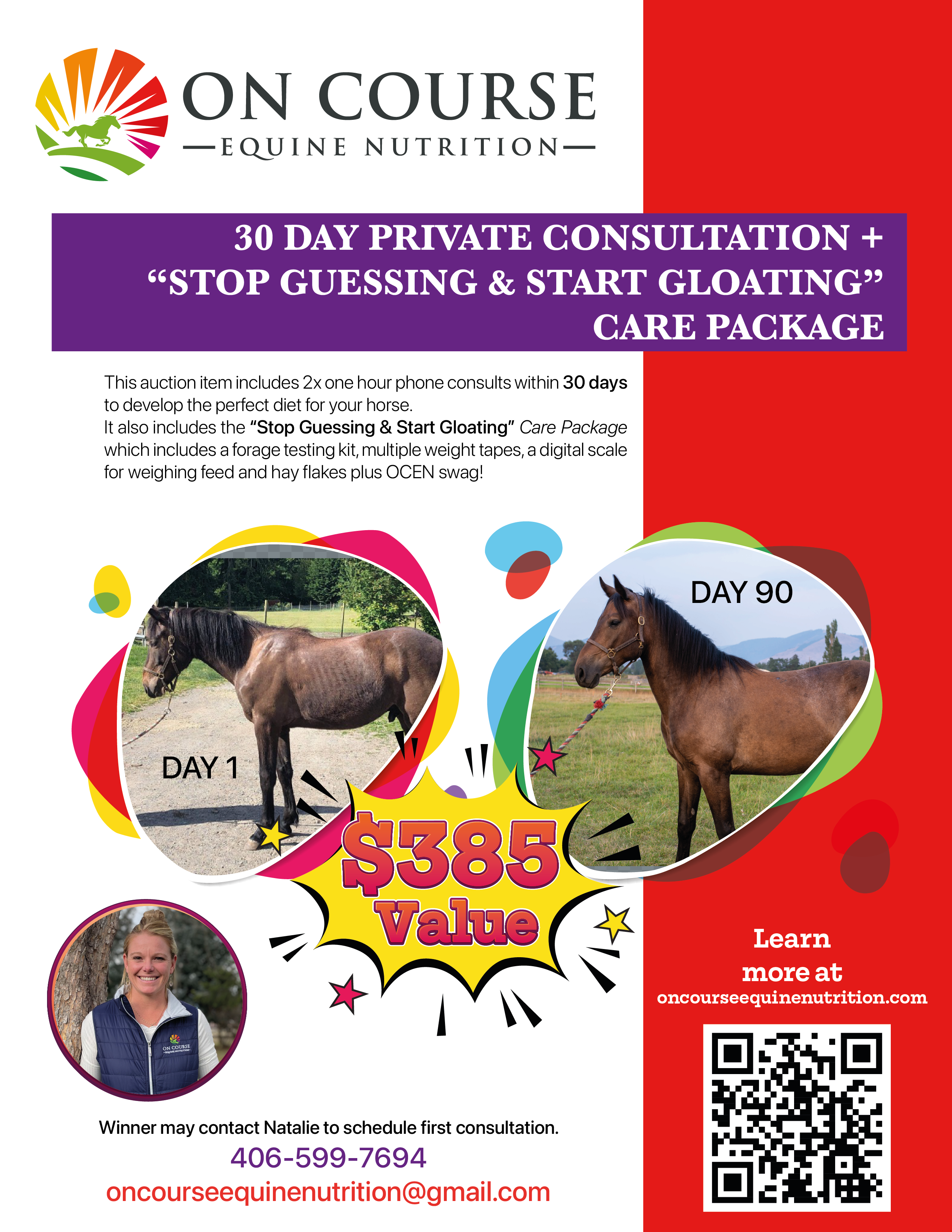 Diseño de Flyer por Vyacheslav65 para On Course Equine Nutrition | Diseño #32096564