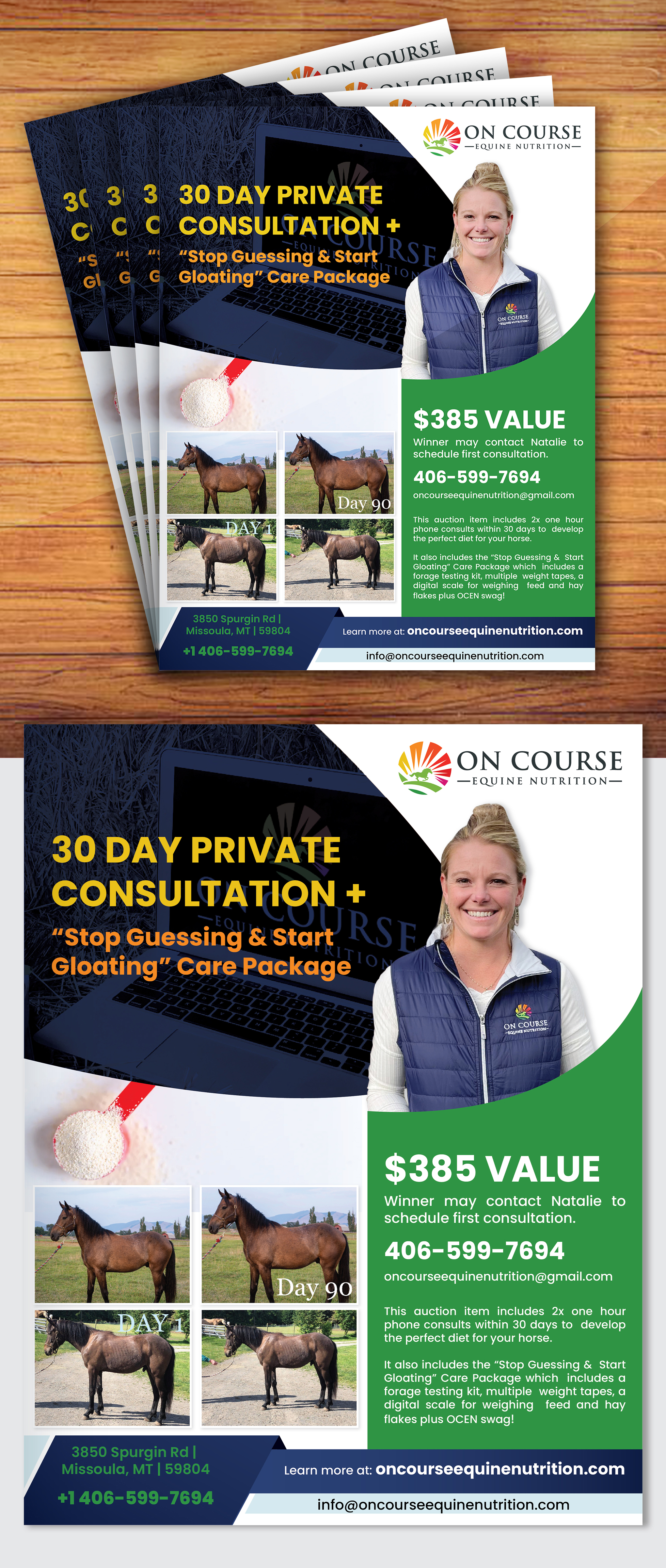 Design de Flyer par creativemood438 pour On Course Equine Nutrition | Design #32100971