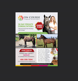 Design de Flyer par meet007 pour On Course Equine Nutrition | Design : #32111064