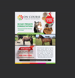Design de Flyer par meet007 pour On Course Equine Nutrition | Design : #32111065