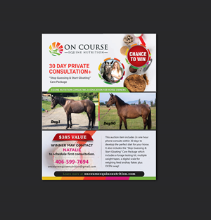 Design de Flyer par meet007 pour On Course Equine Nutrition | Design : #32113673