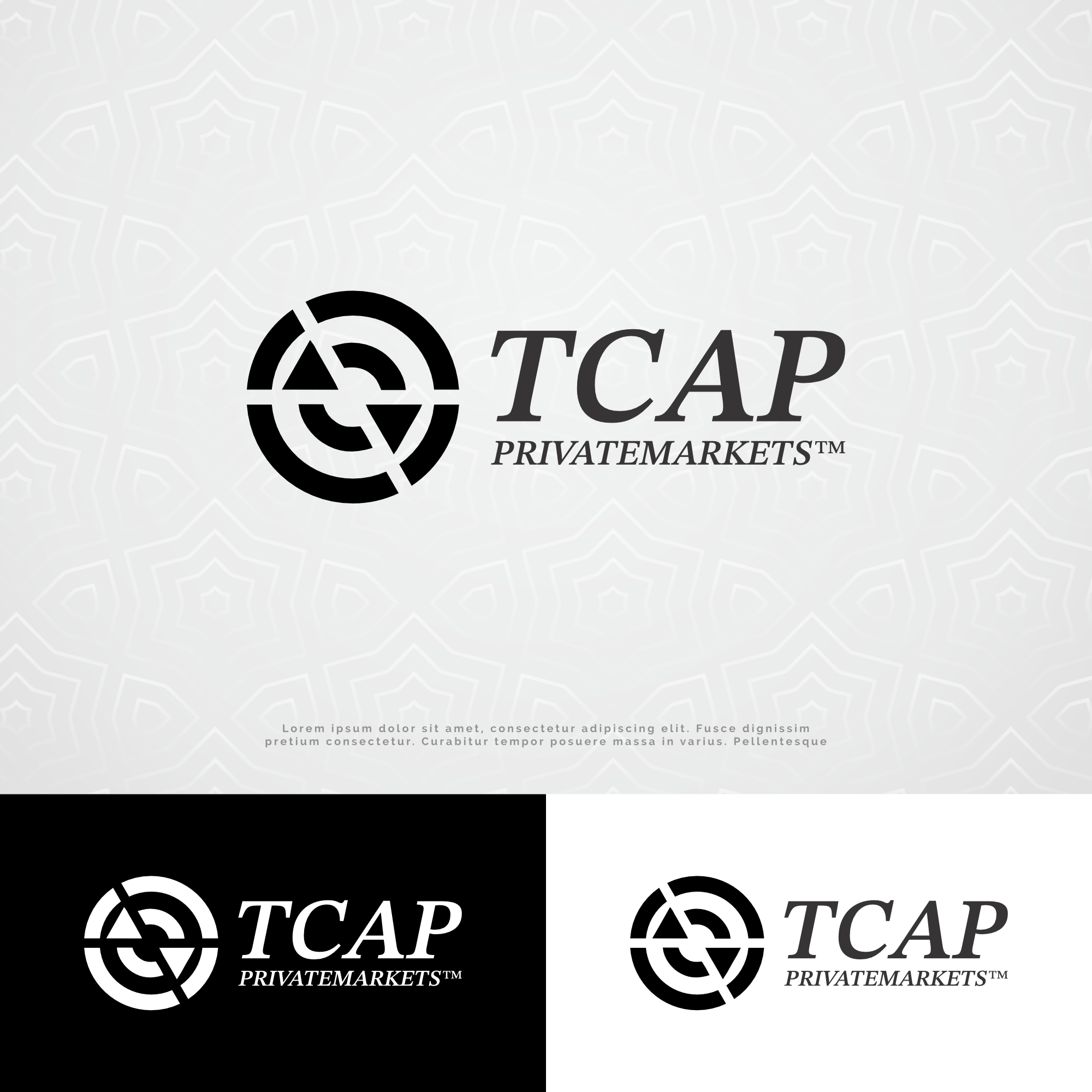 Bold, Serious, Private Investment Industry Logo Design for TCAP