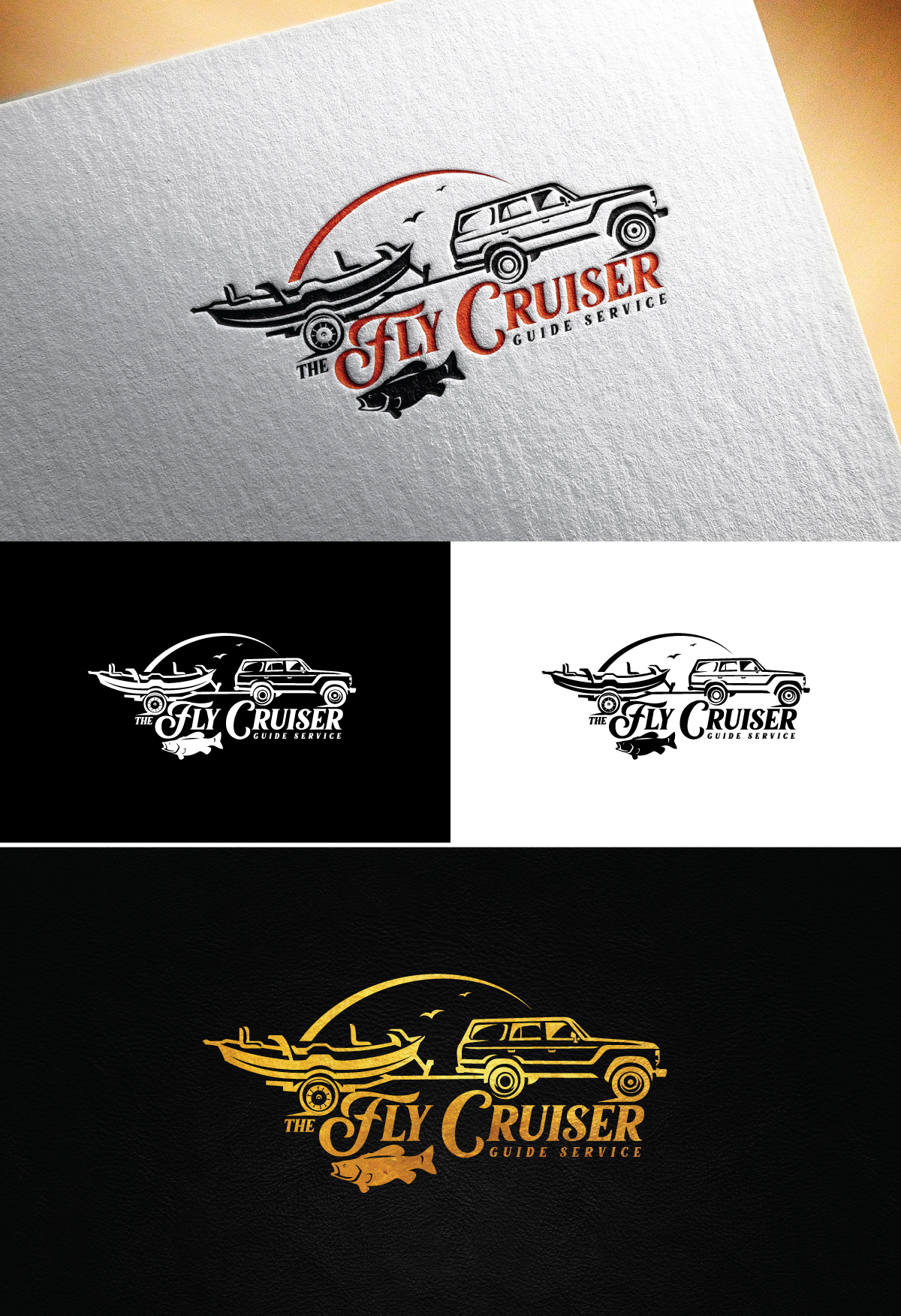 Logo Design by Logo Stock for The Fly Cruiser Guide Service | Design #32108900
