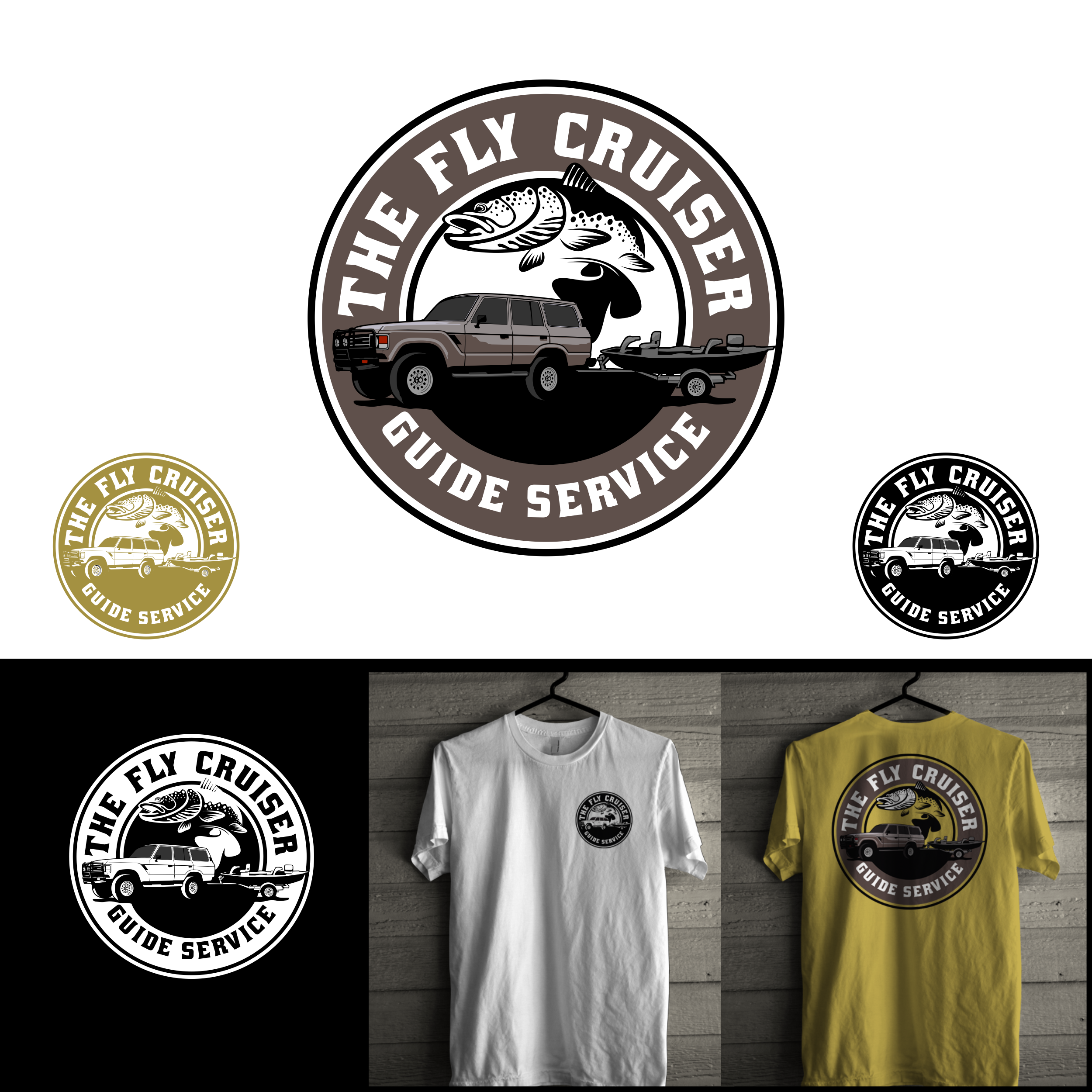 Logo Design by luckdesign for The Fly Cruiser Guide Service | Design #32104543