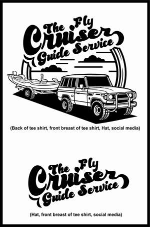 Logo Design by Den Bagus for The Fly Cruiser Guide Service | Design: #32121766