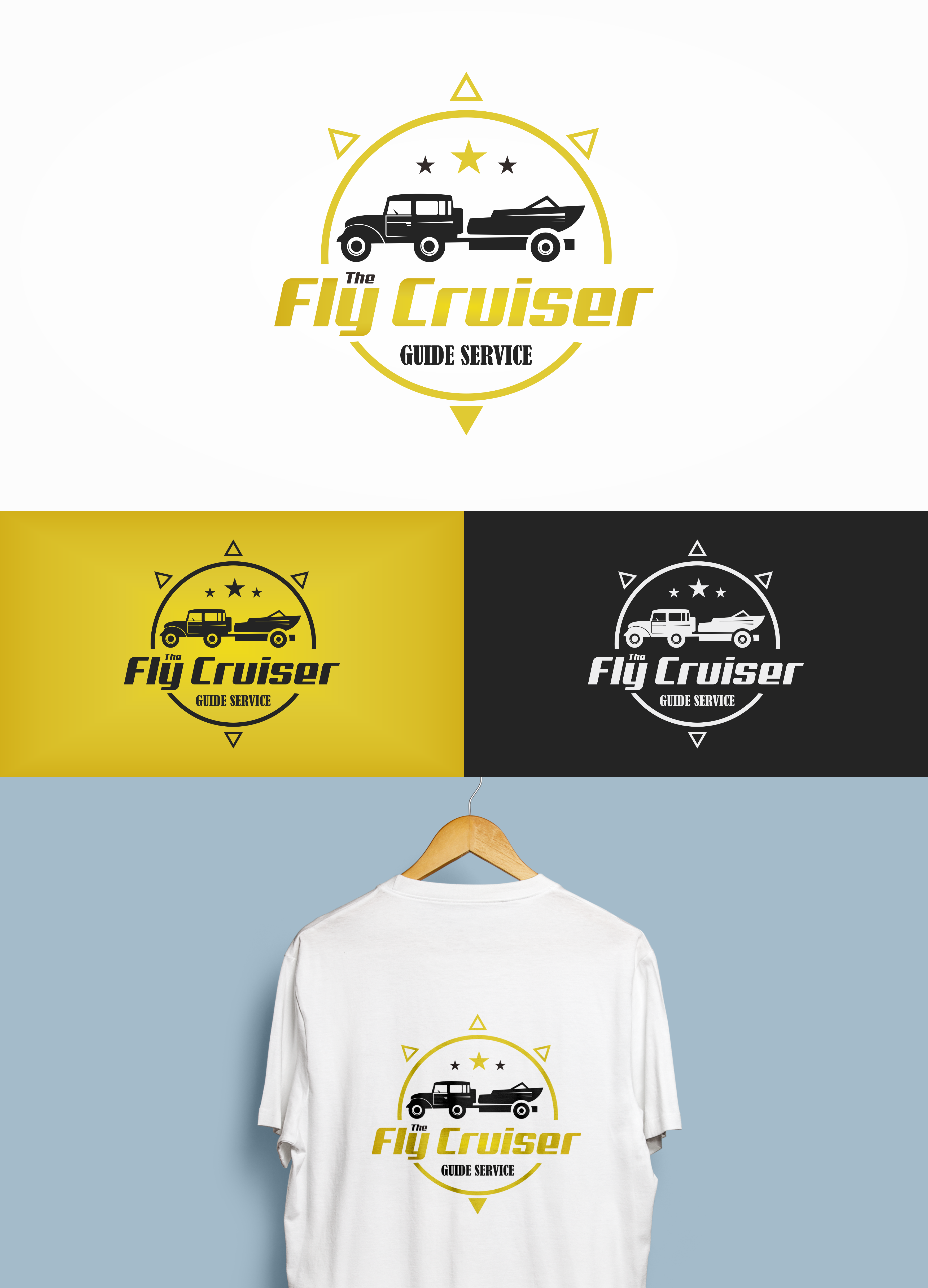 Logo Design by Adeikhan for The Fly Cruiser Guide Service | Design #32106315