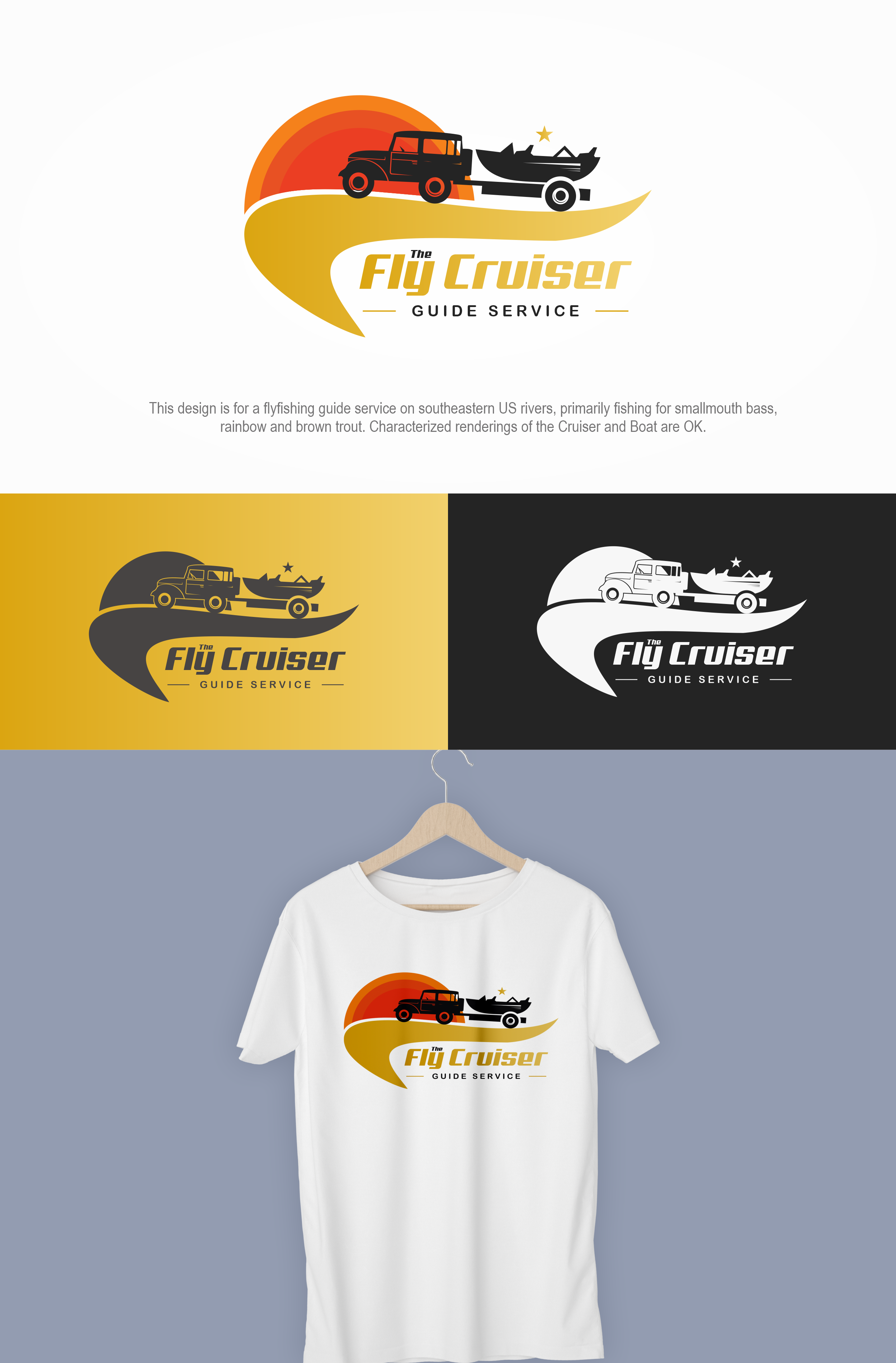Logo Design by Adeikhan for The Fly Cruiser Guide Service | Design #32129146