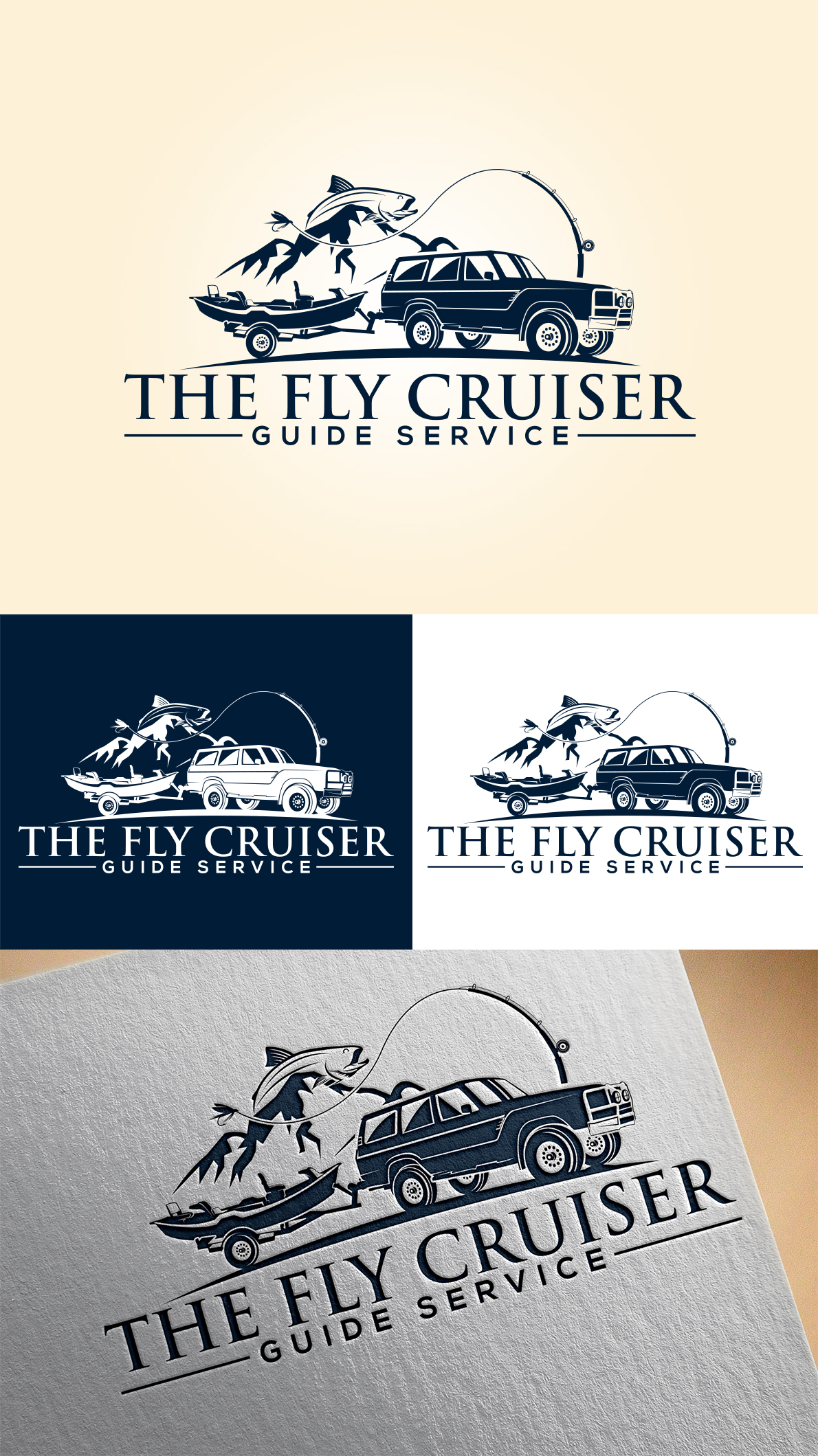 Logo Design by Imran_me for The Fly Cruiser Guide Service | Design #32137968