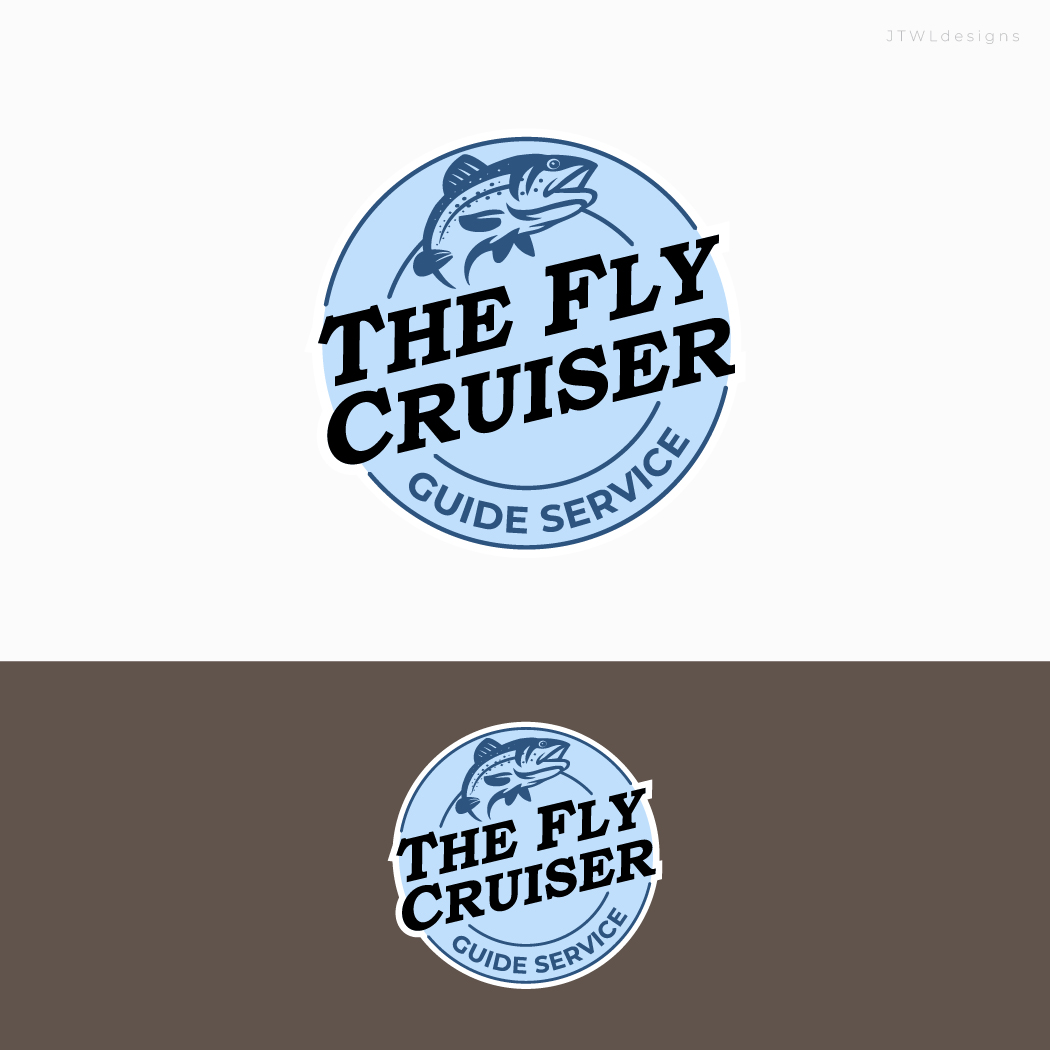 Logo Design by JWTL for The Fly Cruiser Guide Service | Design #32116266