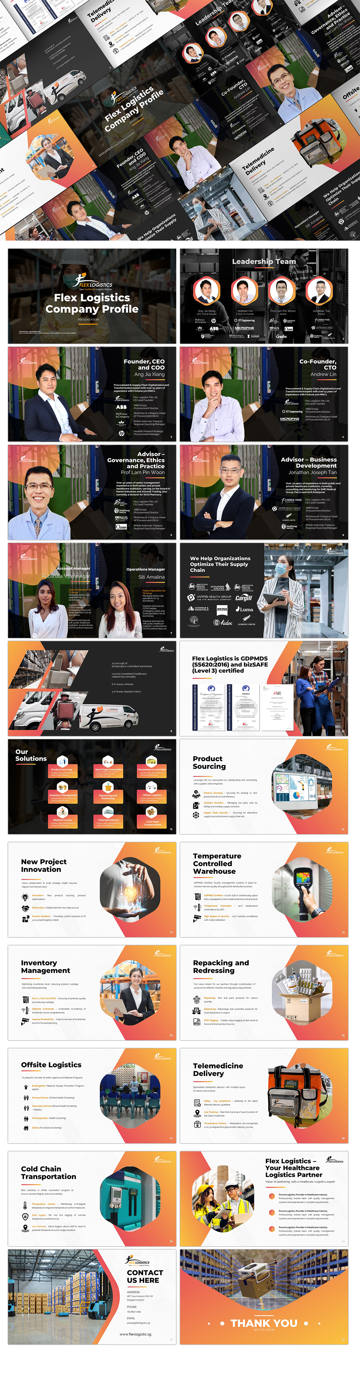 Design de PowerPoint par Osama Soliman pour Flex Logistics Pte Ltd, 16E Tuas Avenue 1 #07-67 JTC Space @ Tuas Singapore 639537 | Design #32139595